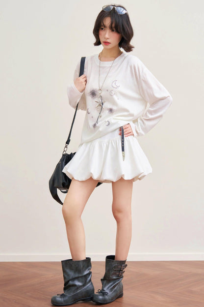 Sheer Moon Design Top