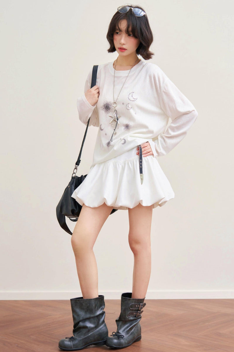 Sheer Moon Design Top