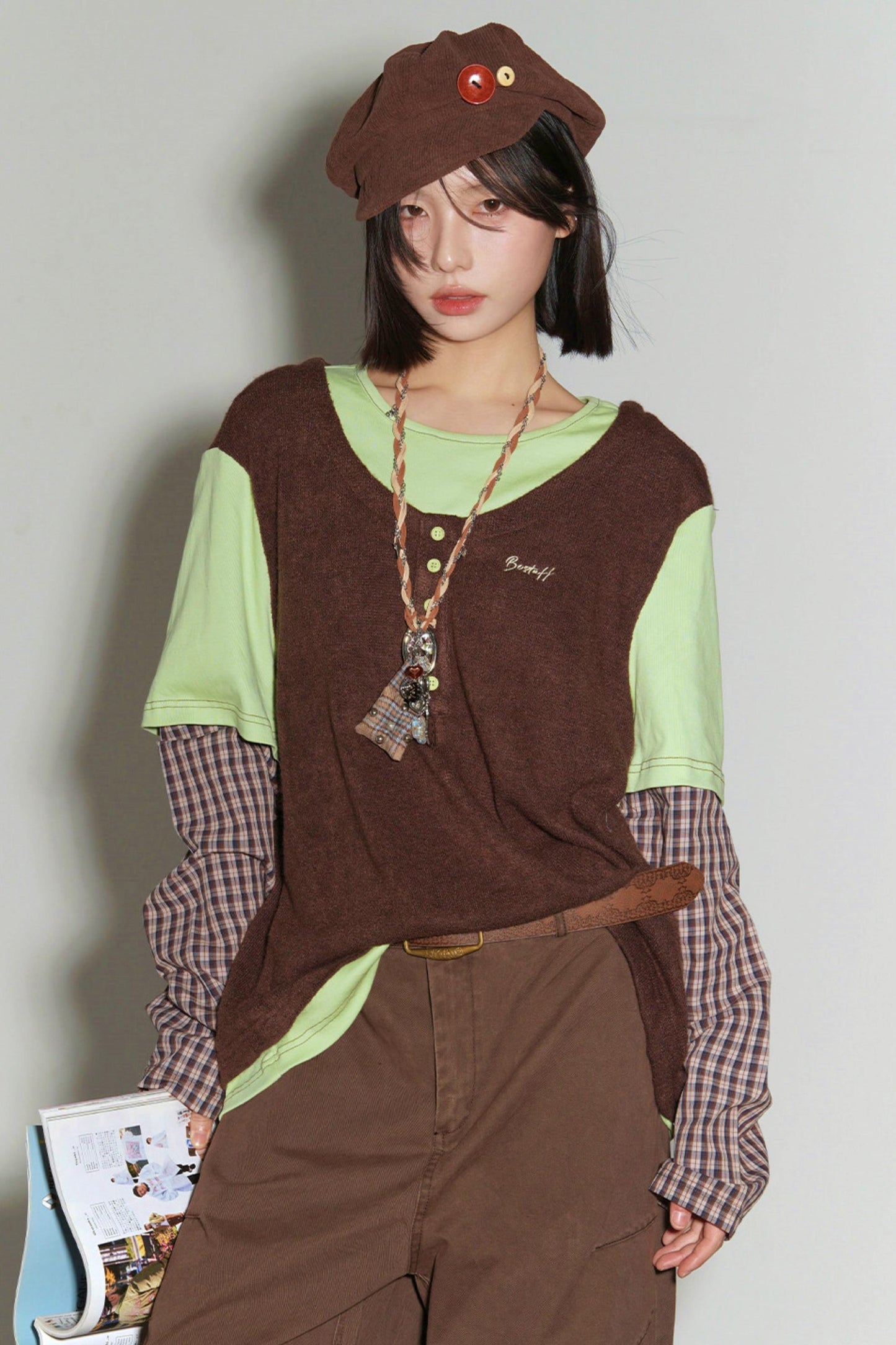 Gravity Patchwork Color Block Top