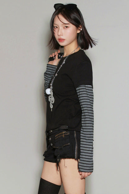 Gravity Patchwork Color Block Top