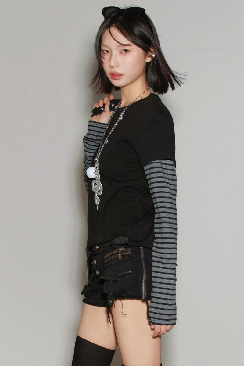 Gravity Patchwork Color Block Top