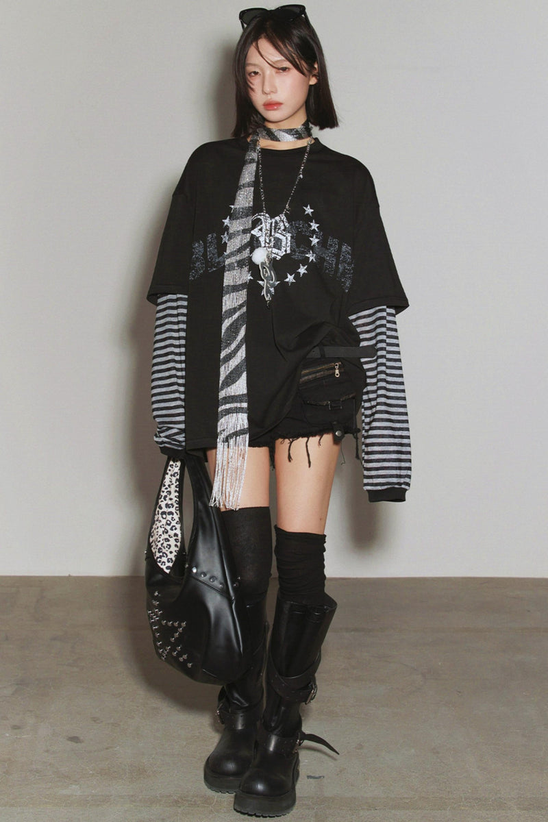 Gravity Patchwork Color Block Top