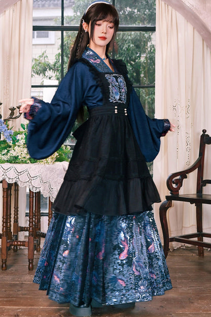 Gold Woven Hanfu Blouse