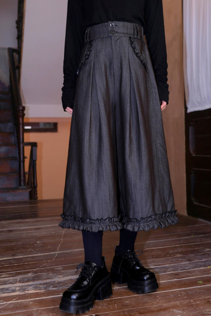 Retro Lace Embroidered Blouse + Pants