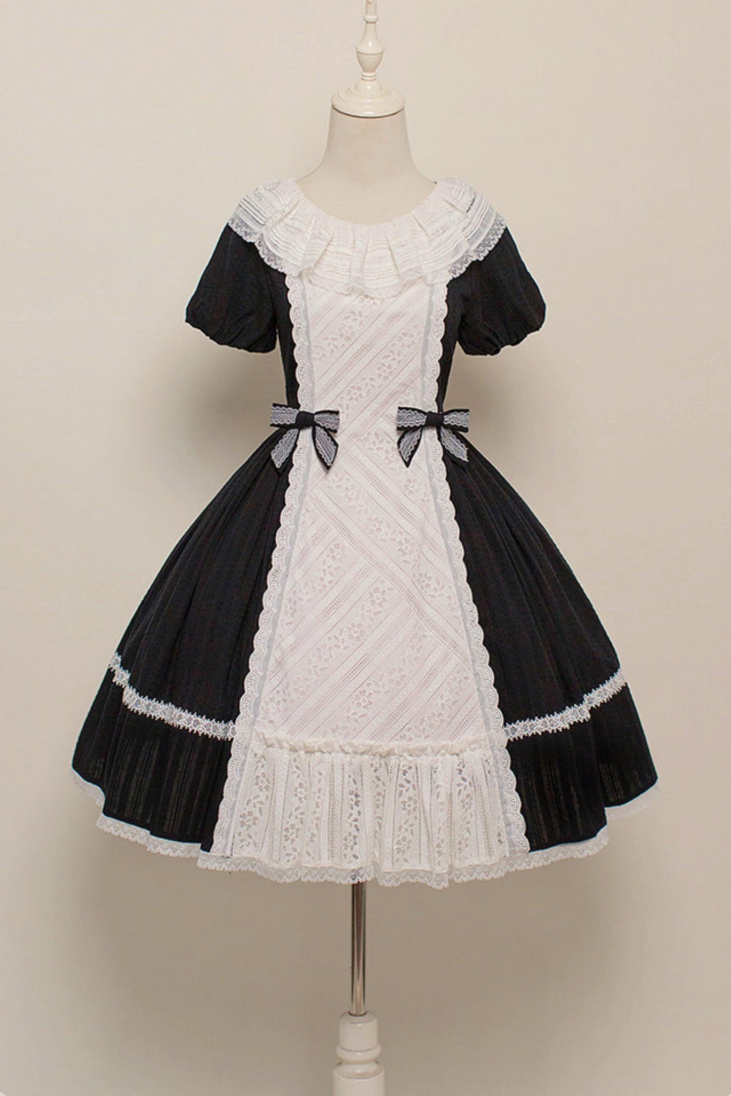 Lace Ribbon Maid Lolita Dress