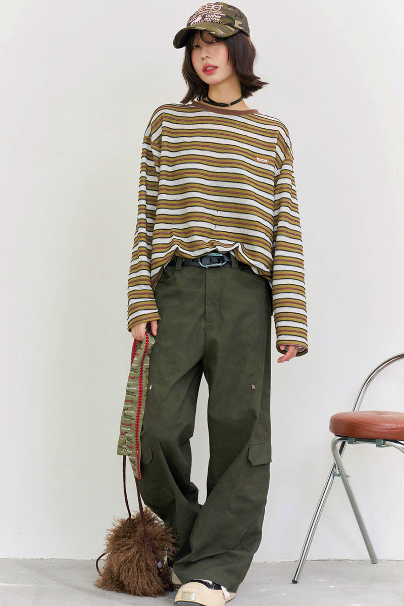 Striped Loose Mode Top