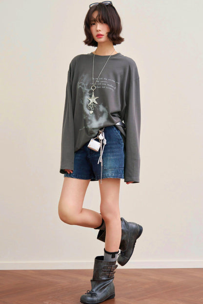 Mode Loose Raglan Top