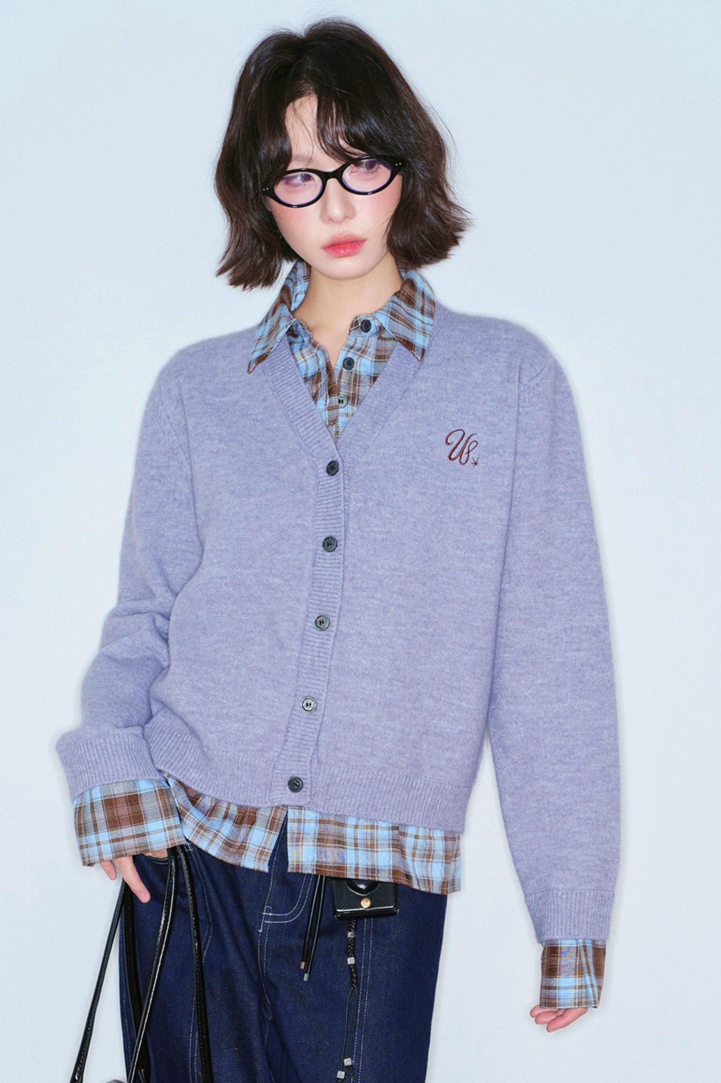 Fake Two Piece Knit Sweater