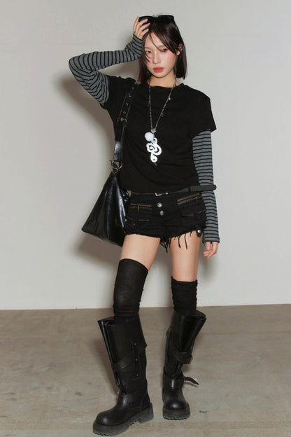 Gravity Patchwork Color Block Top