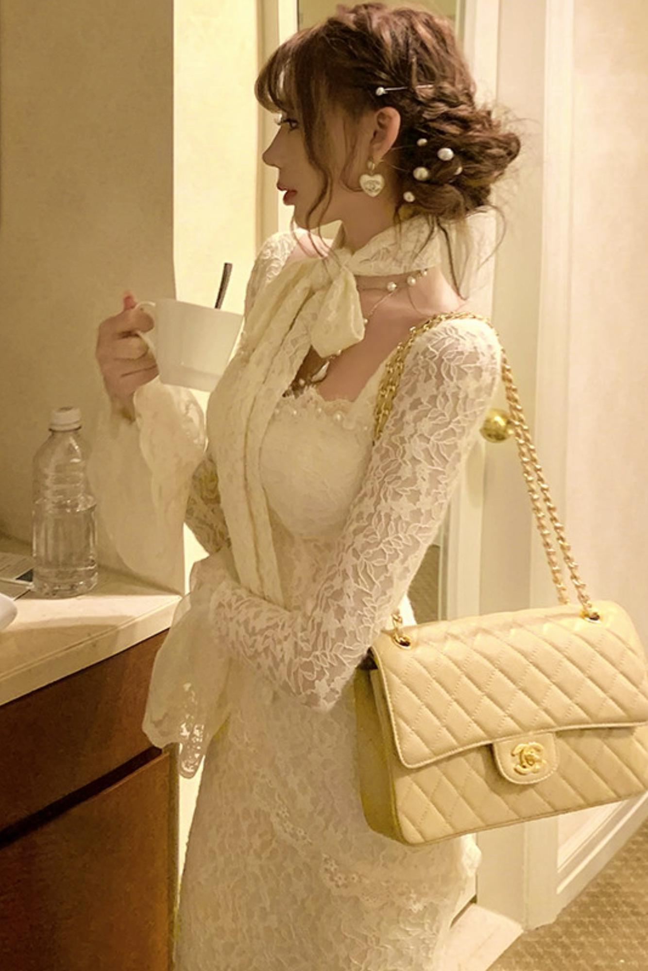 French Style Lace Mermaid Dress