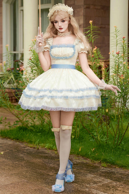 Square Neck Sea Salt Jumper Lolita Set