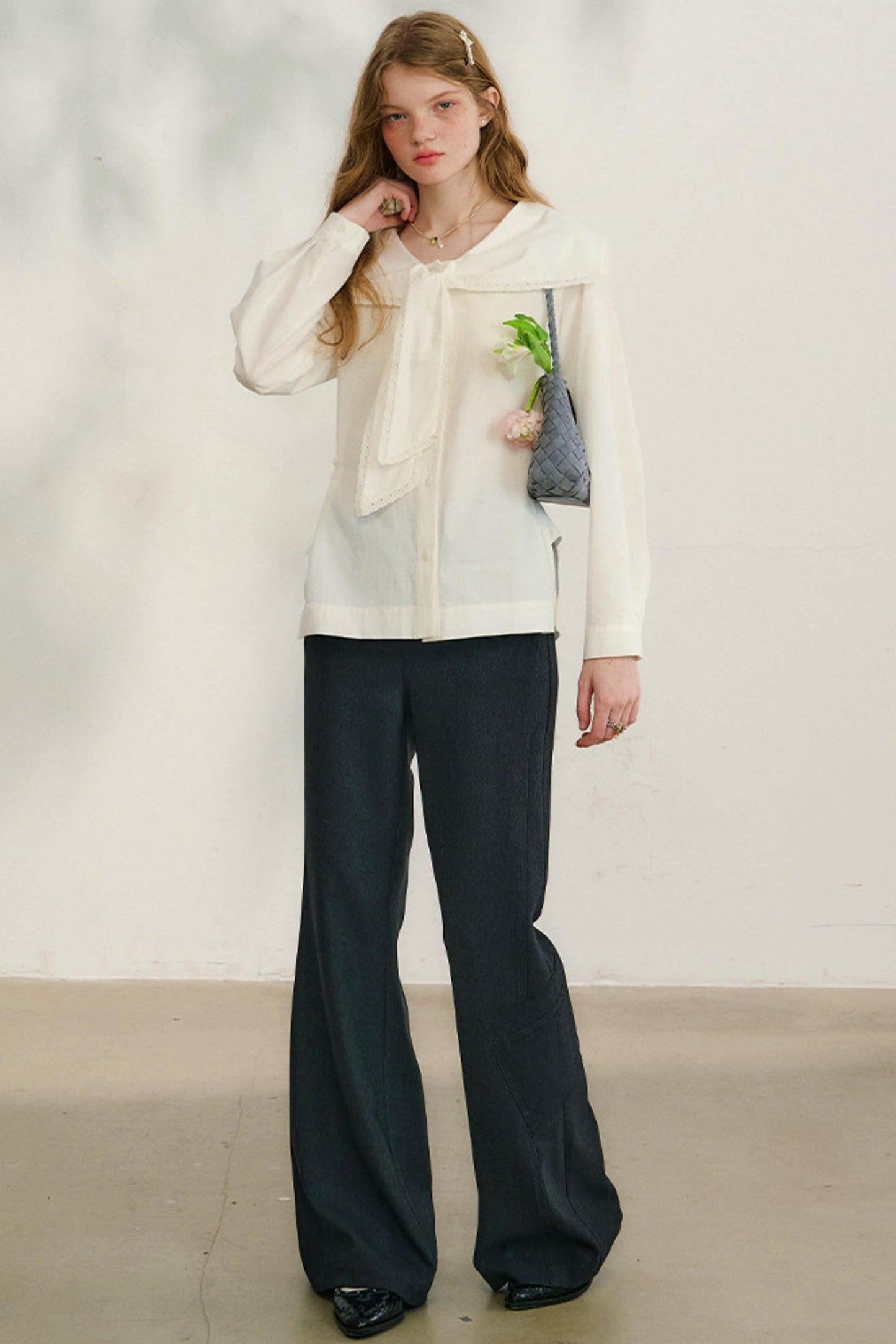 French Sailor Collar Blouse