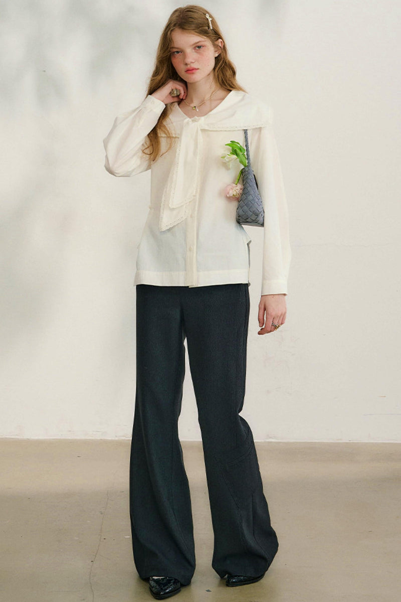 French Sailor Collar Blouse