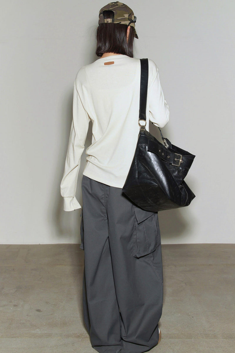 Lyocell Henley Collar Top
