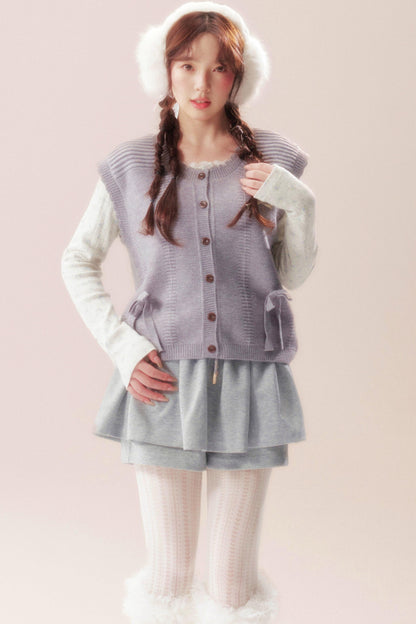 Moonlight Song Ribbon Knit Vest