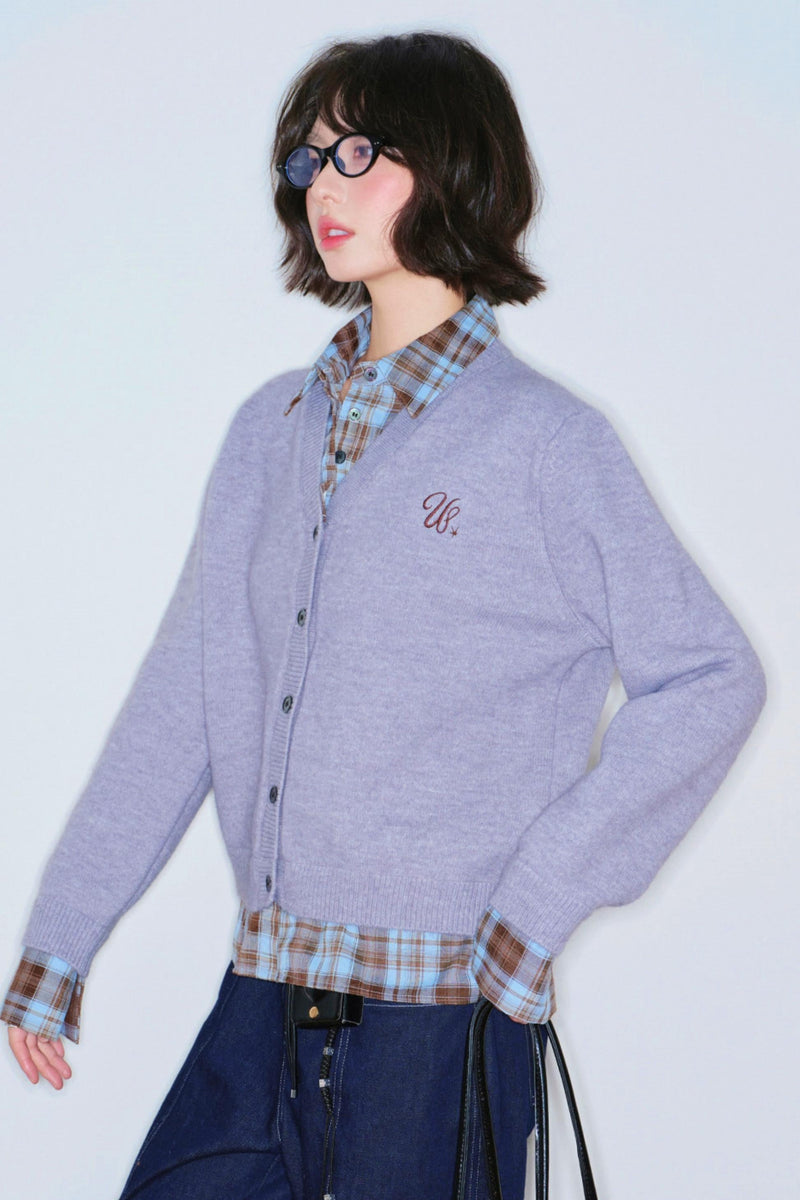 Fake Two Piece Knit Sweater