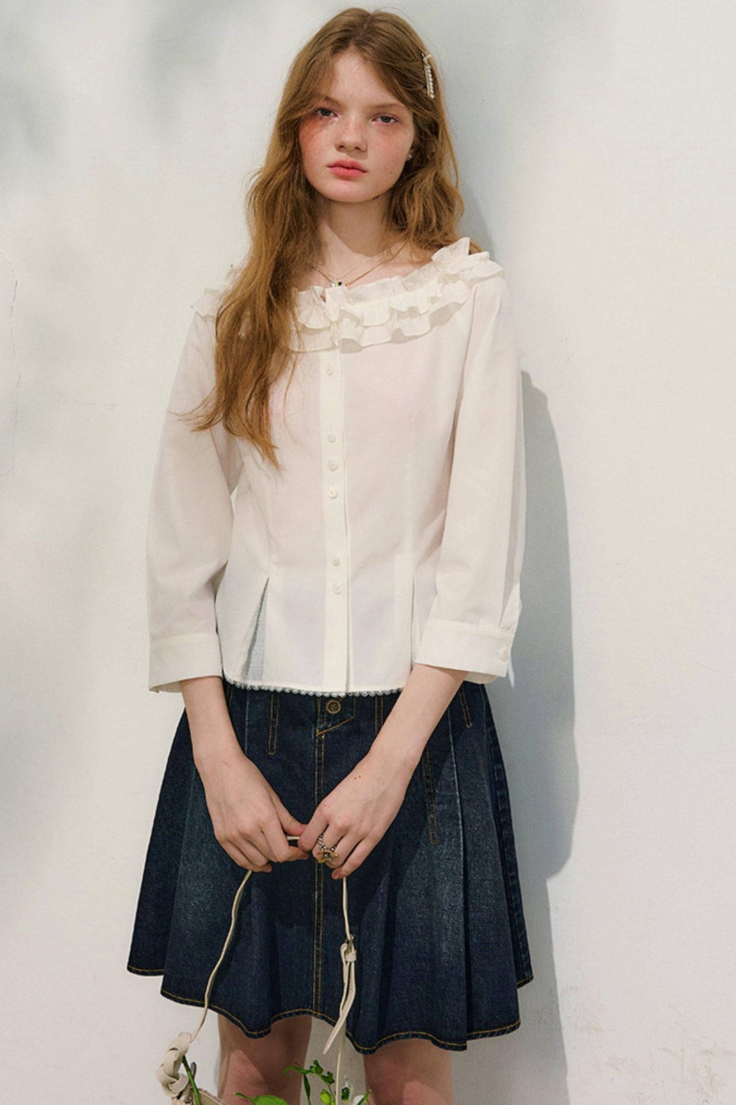 Love Ruffled Lace Blouse