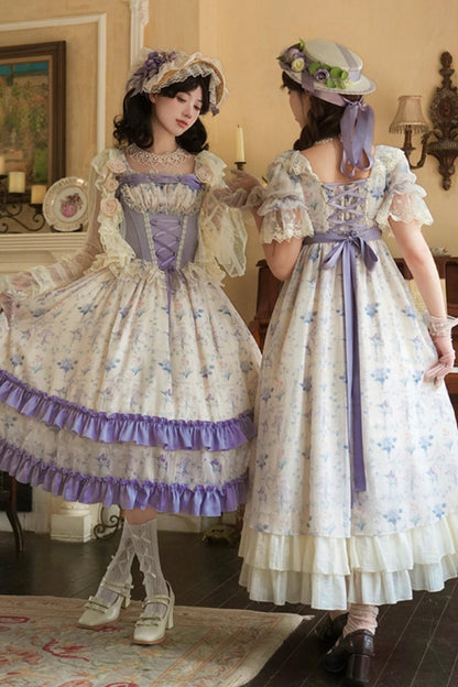 Letter and Poem Two Piece Look Dress Set