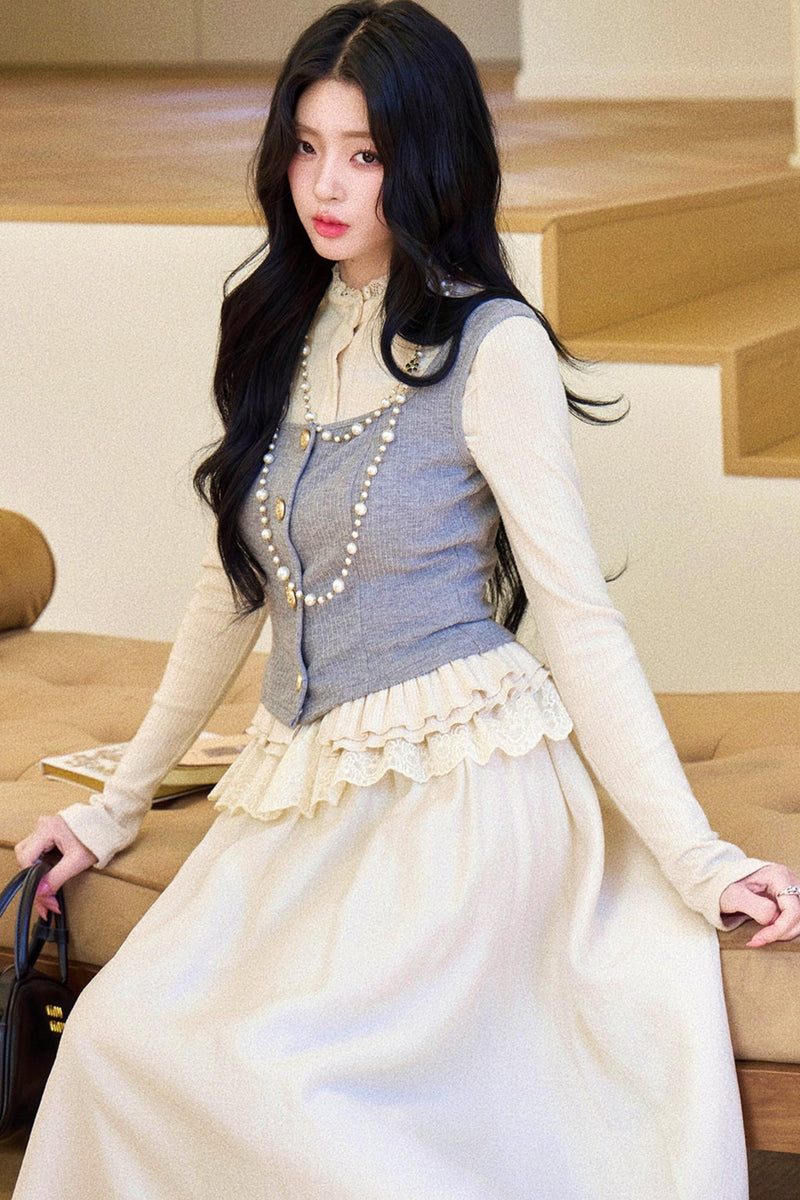 French Wreath Jacket + Top + Skirt