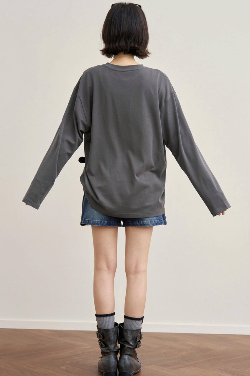 Mode Loose Raglan Top