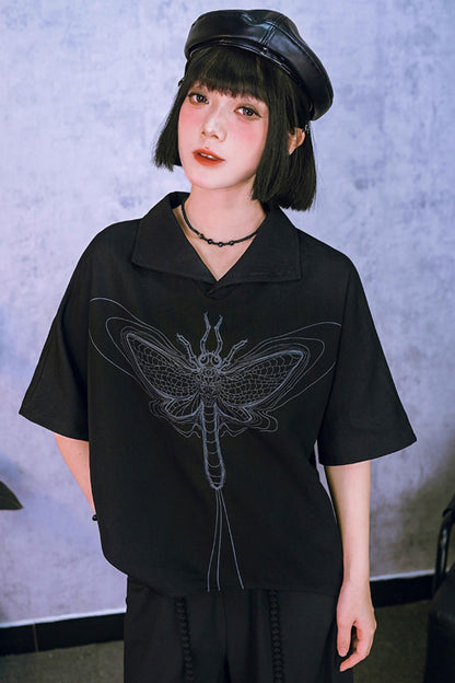 Eternity Printed Mid-sleeve Top