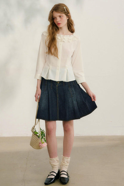 Love Ruffled Lace Blouse