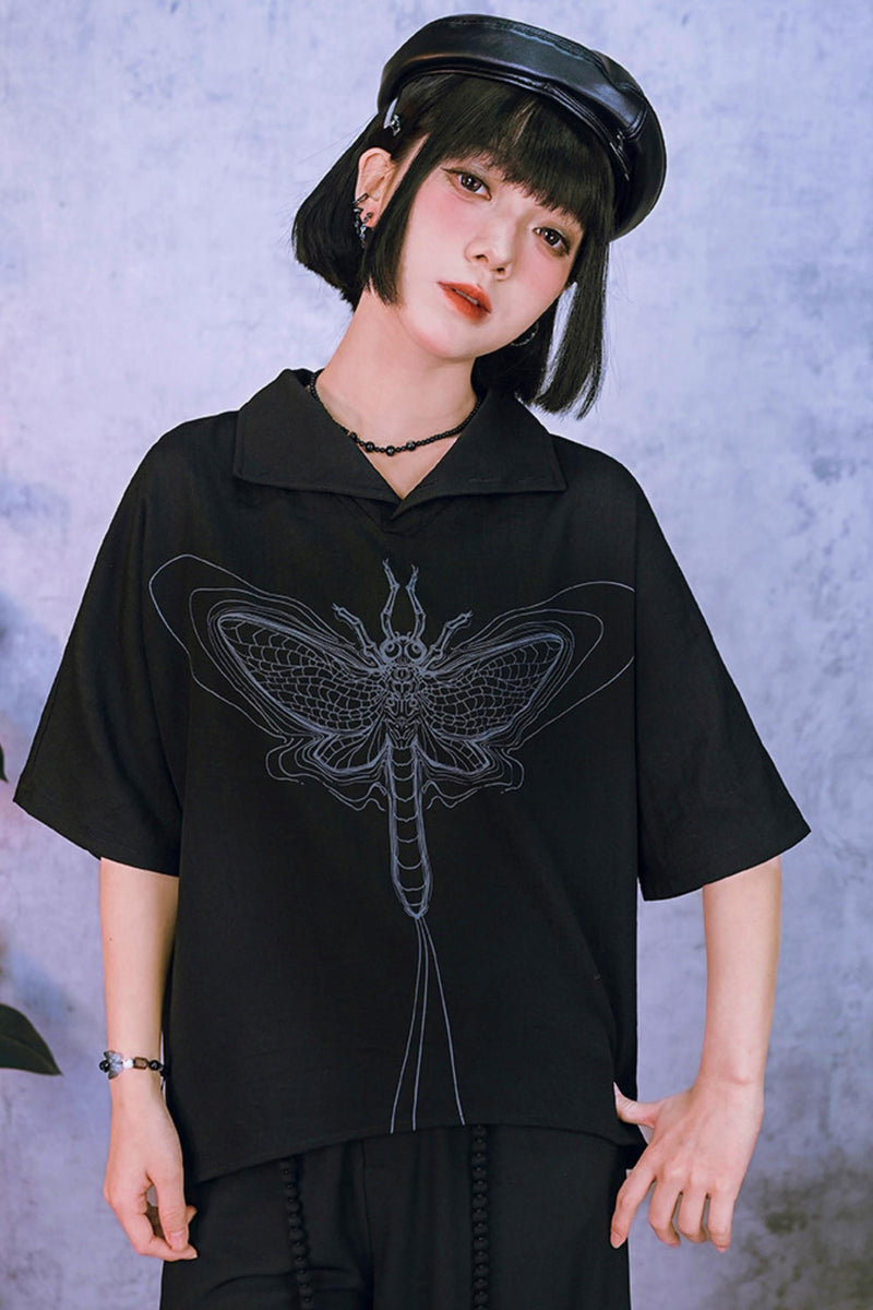 Eternity Printed Mid-sleeve Top
