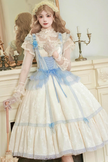 Square Neck Sea Salt Jumper Lolita Set