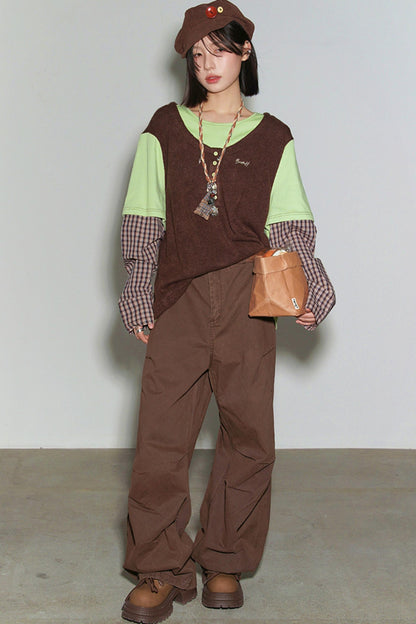 Gravity Patchwork Color Block Top