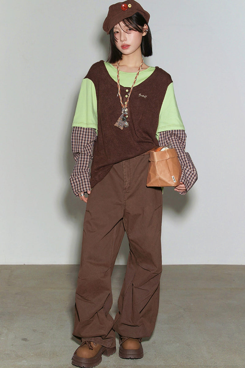 Gravity Patchwork Color Block Top