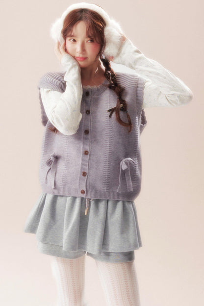 Moonlight Song Ribbon Knit Vest