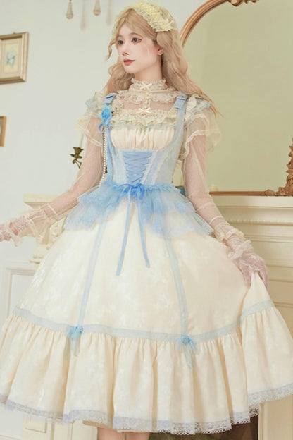 Square Neck Sea Salt Jumper Lolita Set