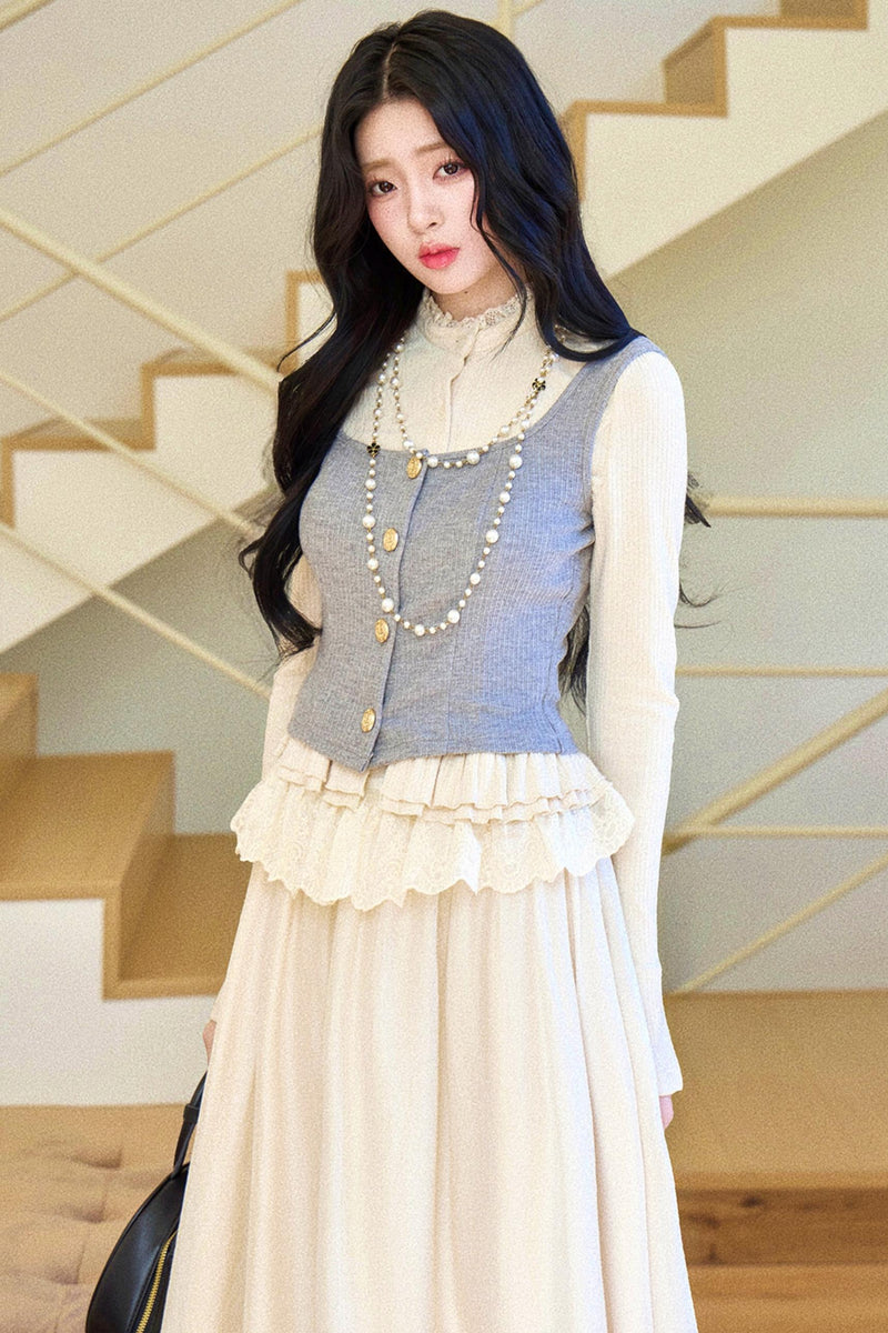 French Wreath Jacket + Top + Skirt