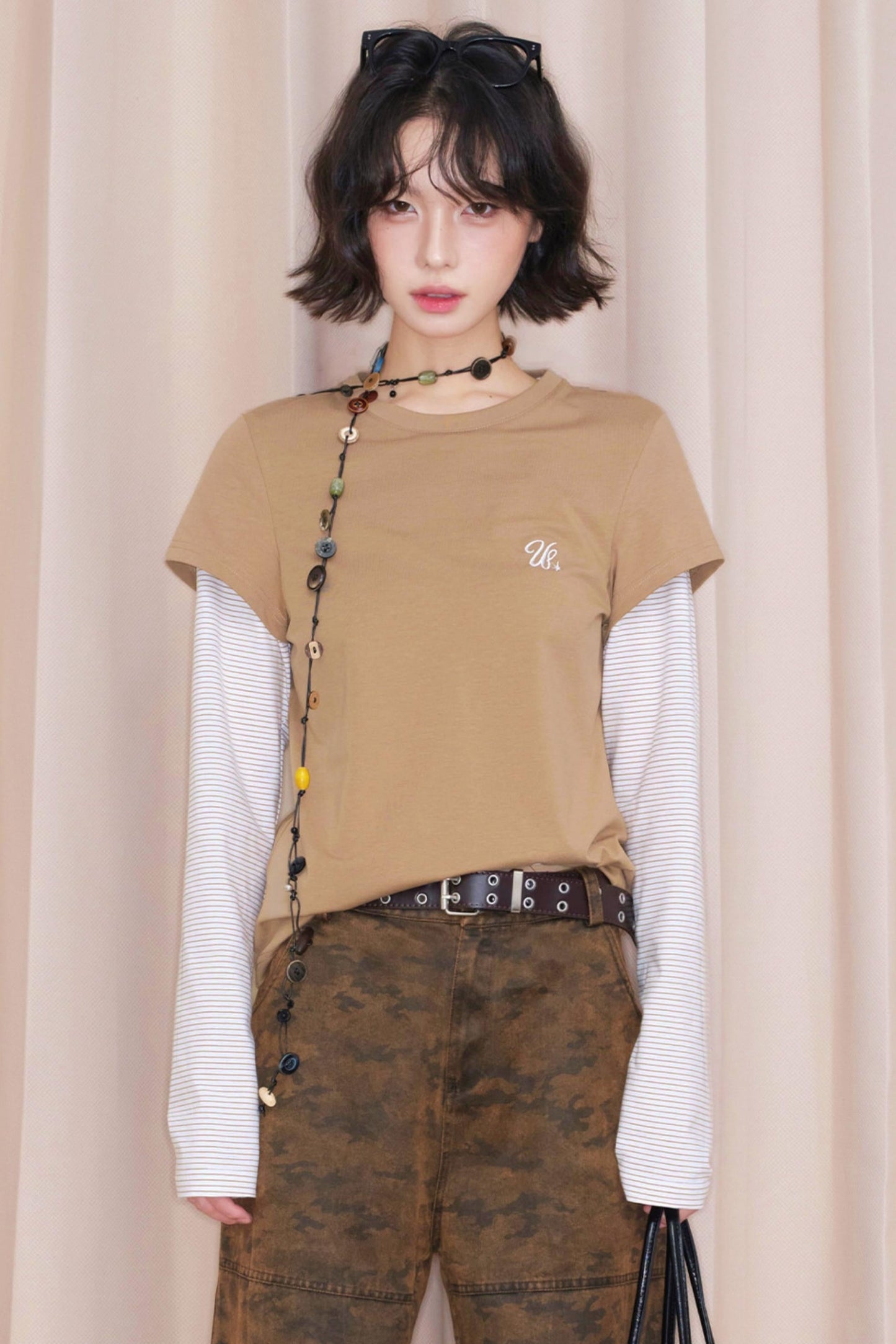 Color Blocked Long Sleeve Top