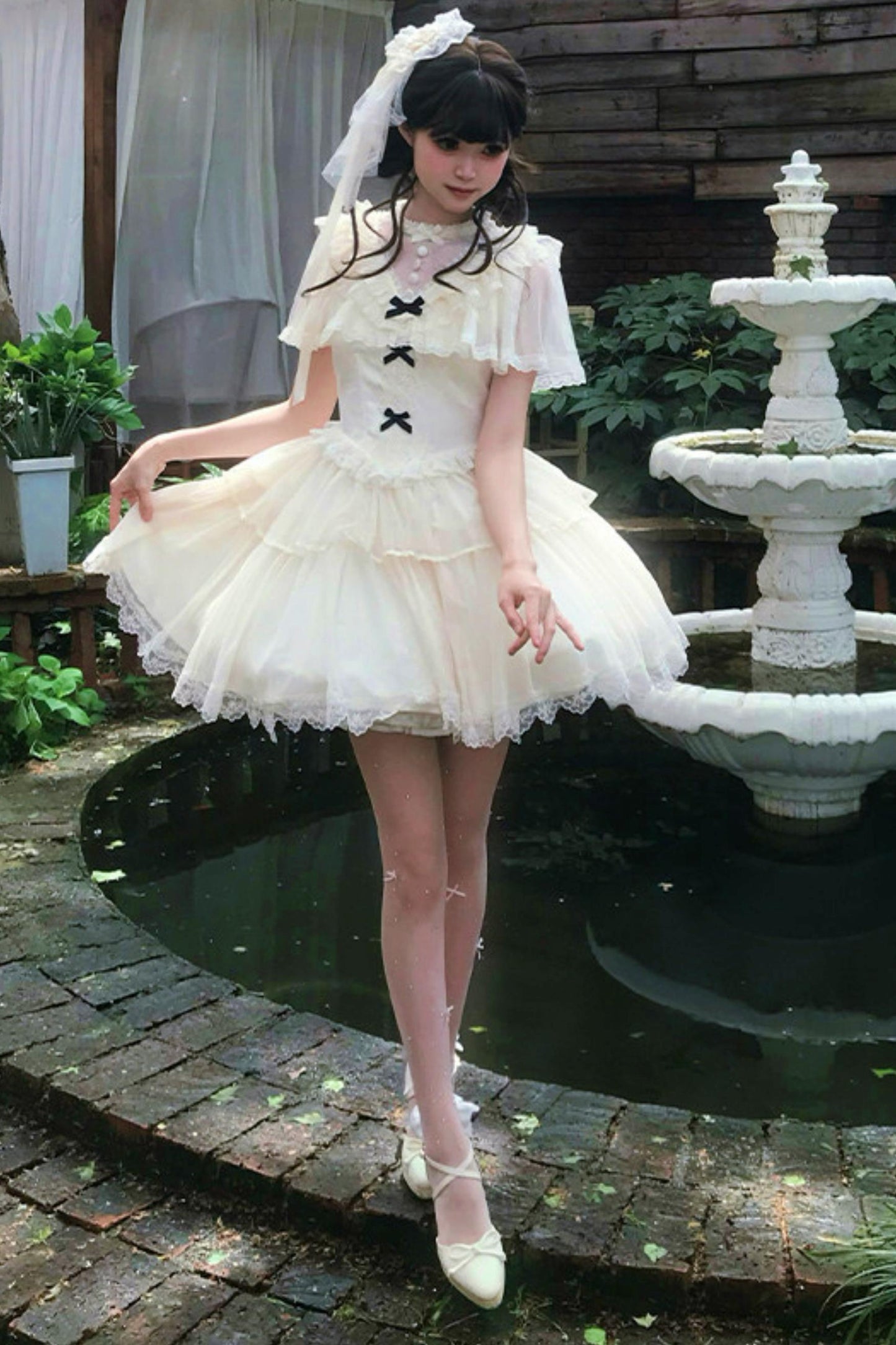 【予約商品】ホワイトプリンセスドレス+アクセサリー