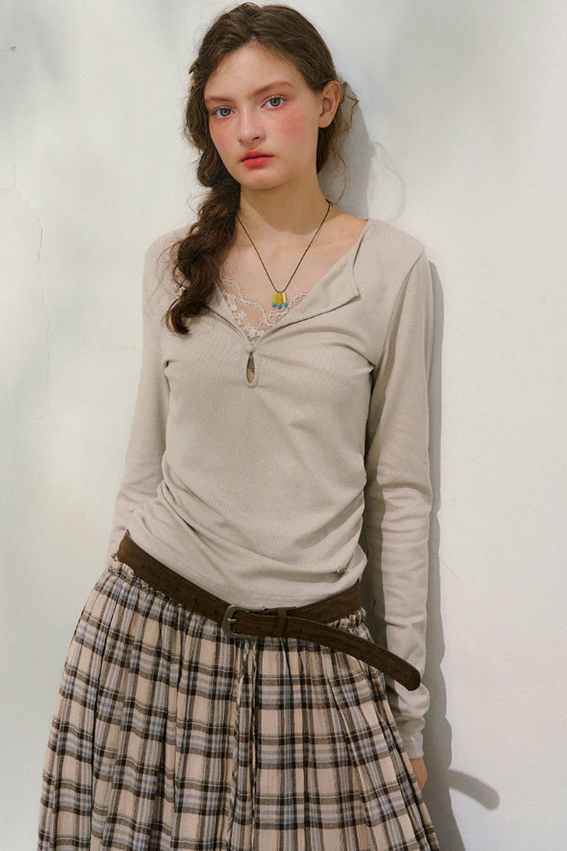 Cloud Seeder Lace Patchwork Top