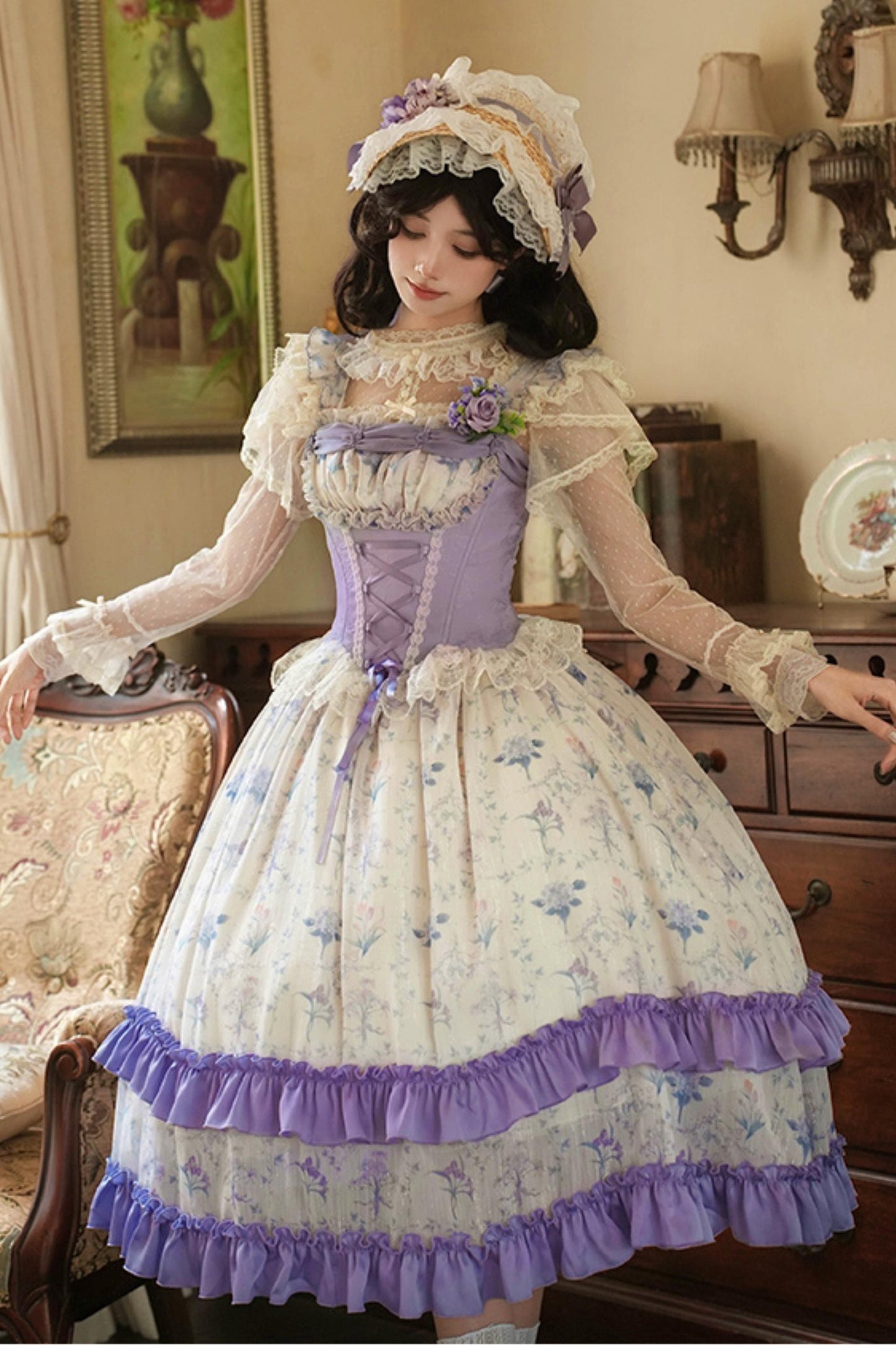 Letter and Poem Two Piece Look Dress Set