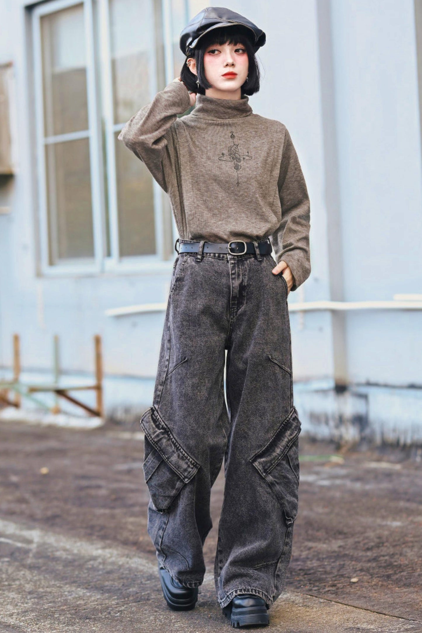Unbride Chess High Neck Top