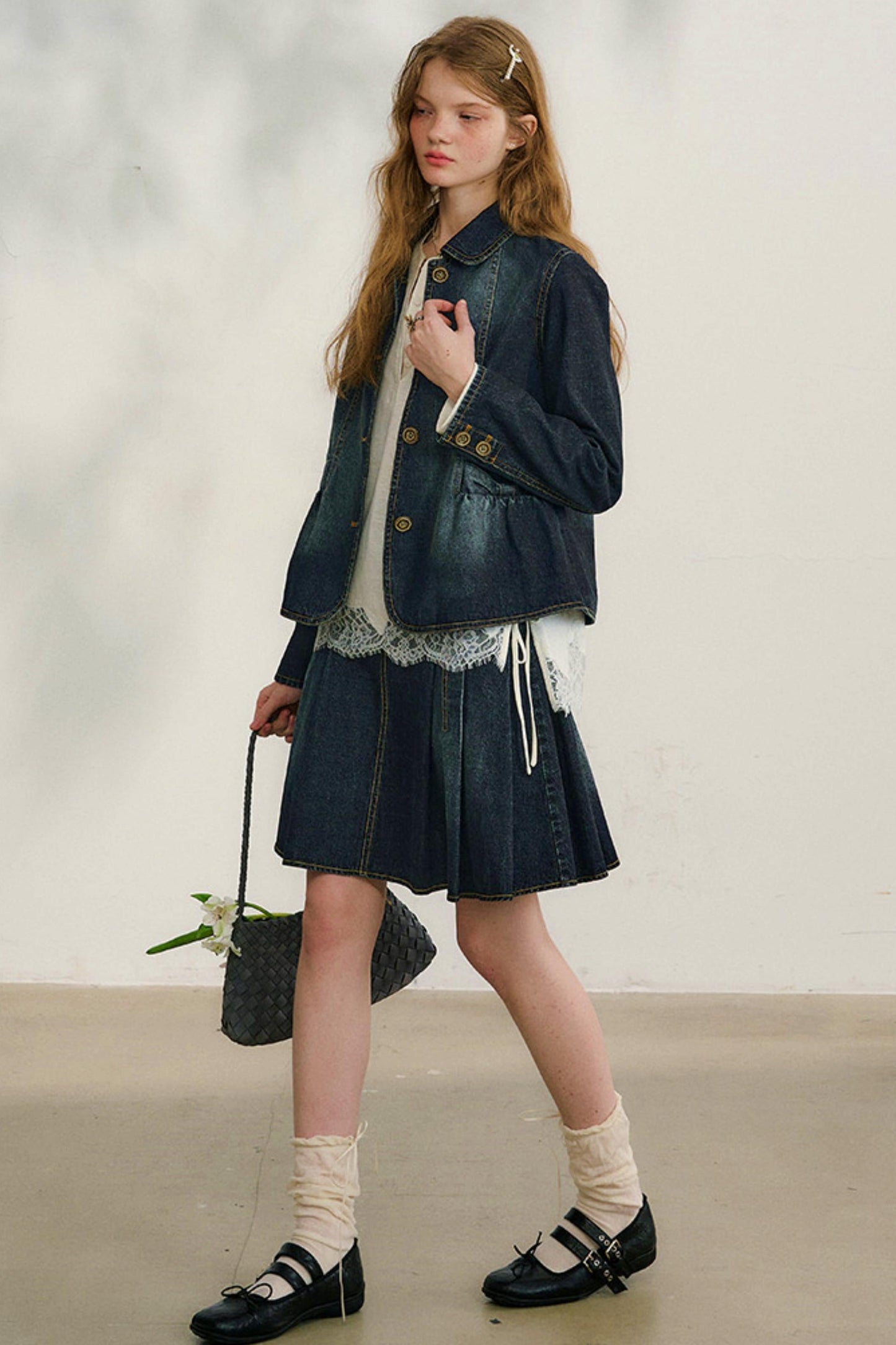 Love Diary Denim Jacket + Skirt