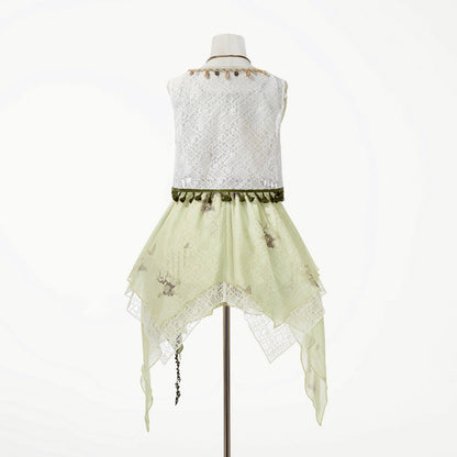 Sweet Resort Style Lolita Sand Dress Set