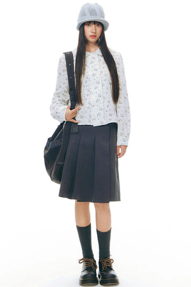 Pony Print Top + Skirt