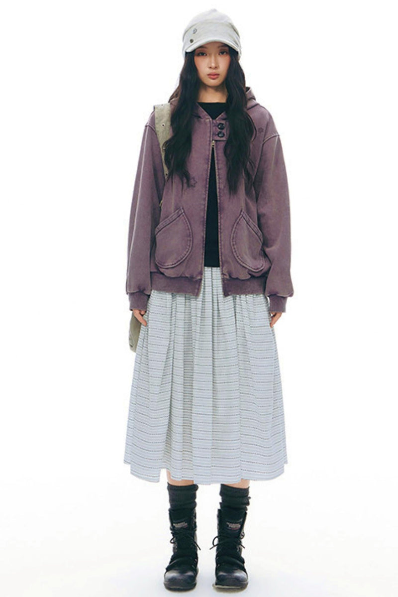 Y2k Button Layered Top