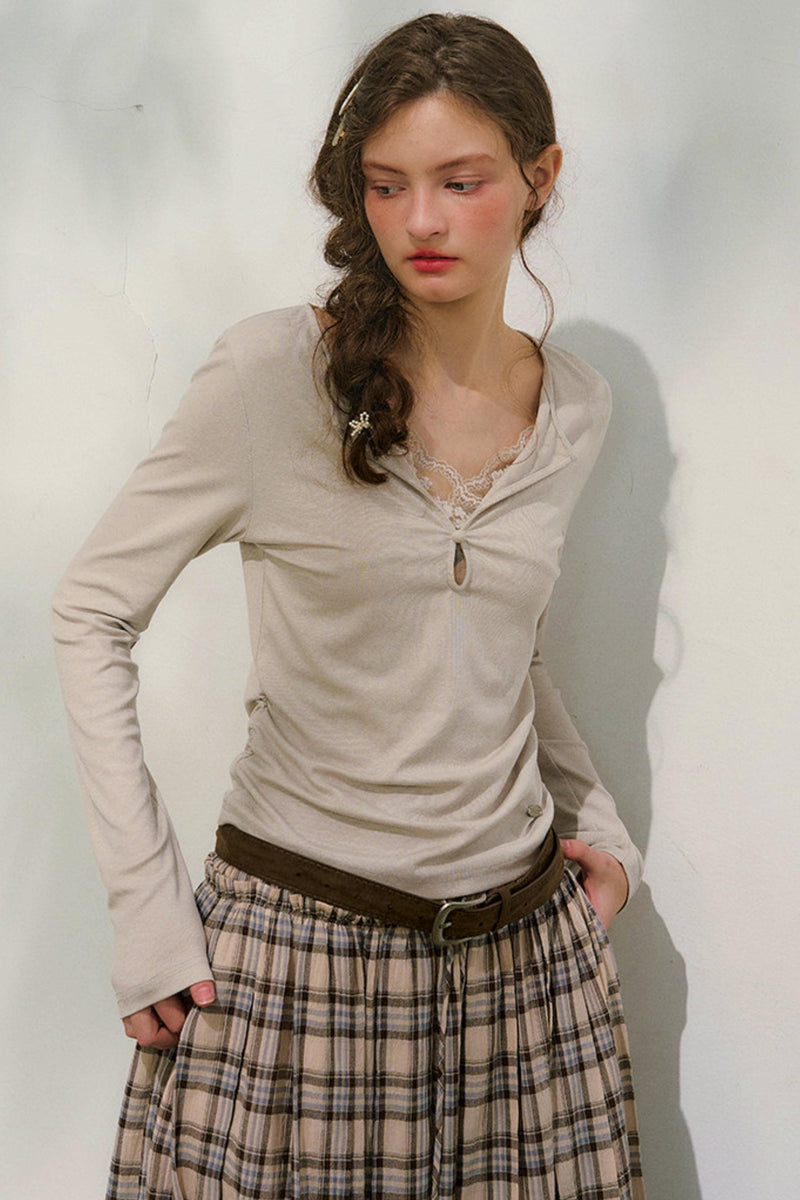 Cloud Seeder Lace Patchwork Top