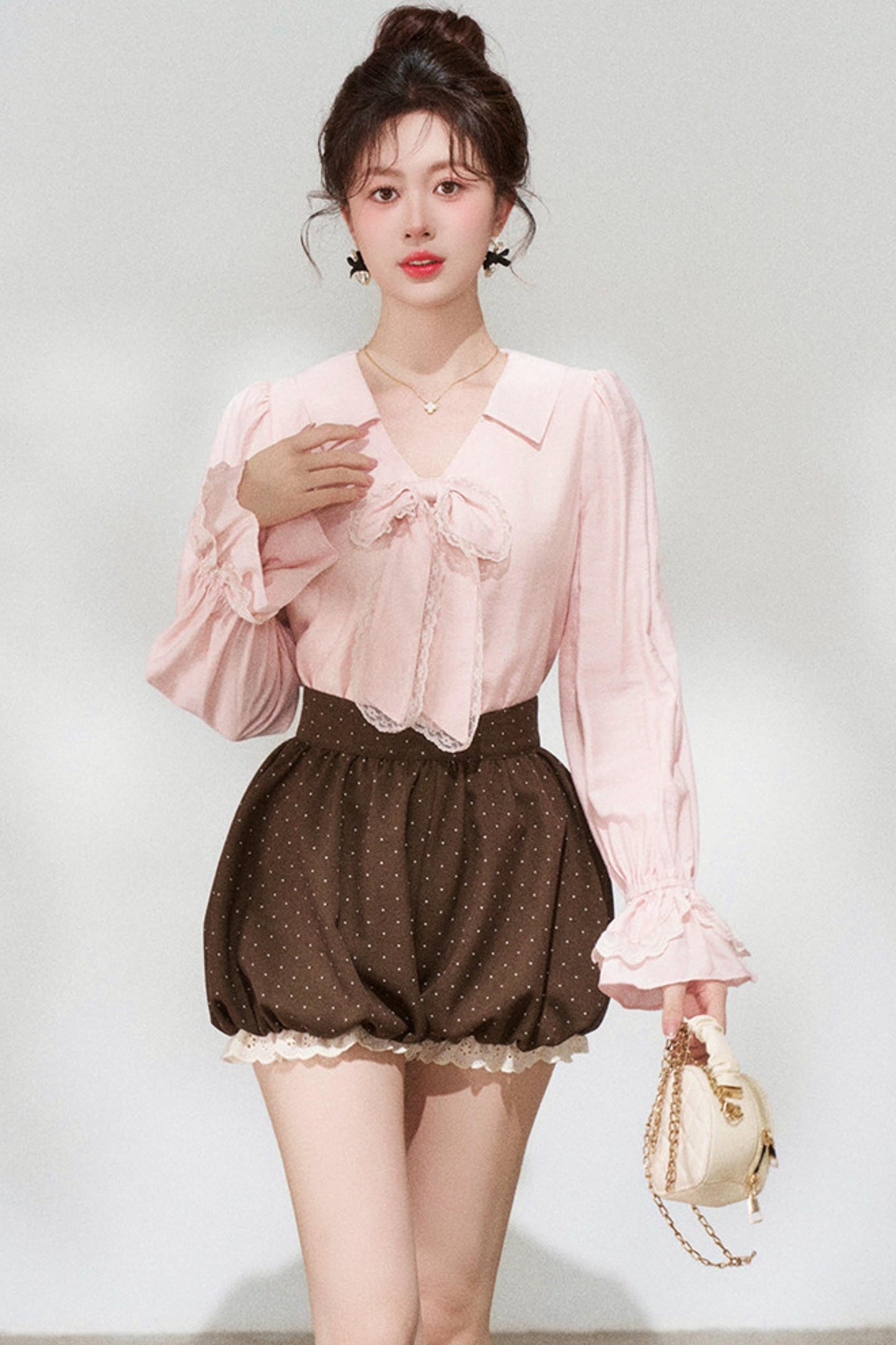 Pink Sweet Blouse + Shorts