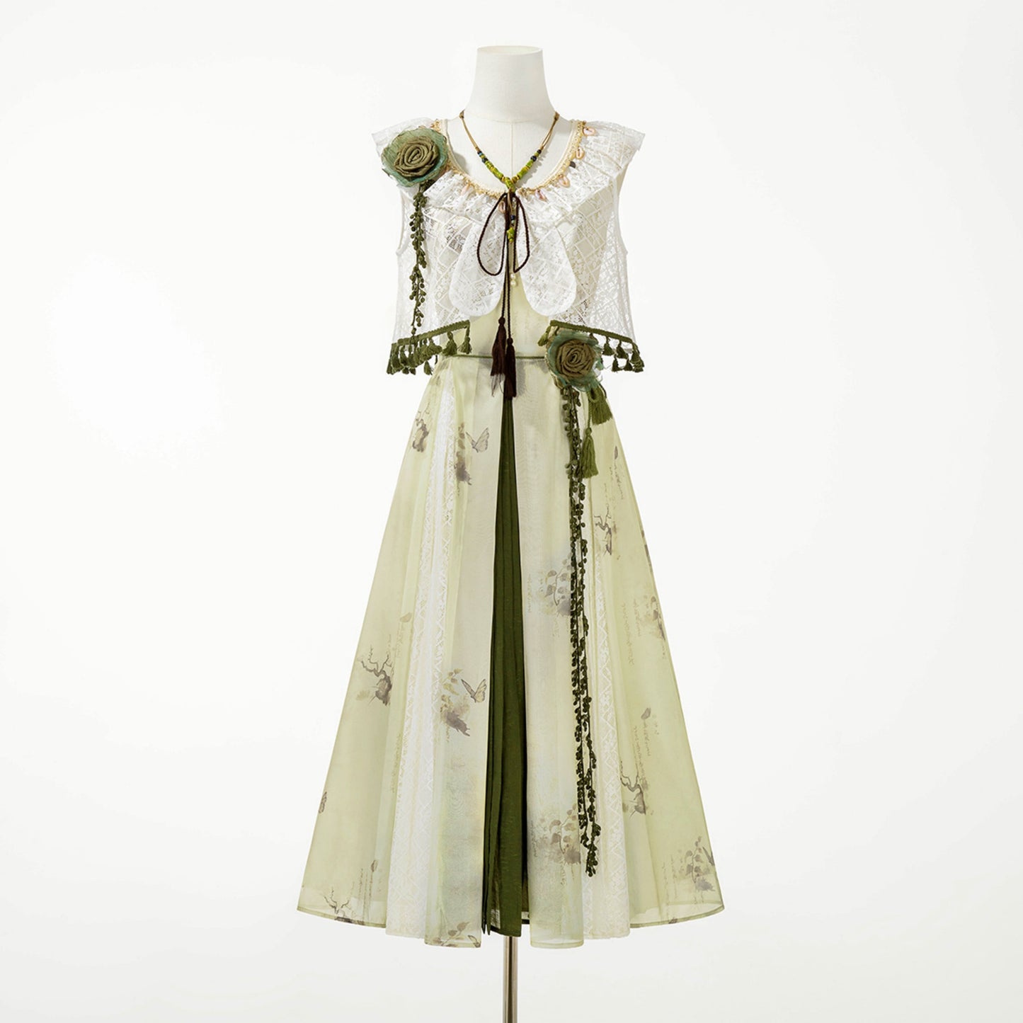 Sweet Resort Style Lolita Sand Dress Set