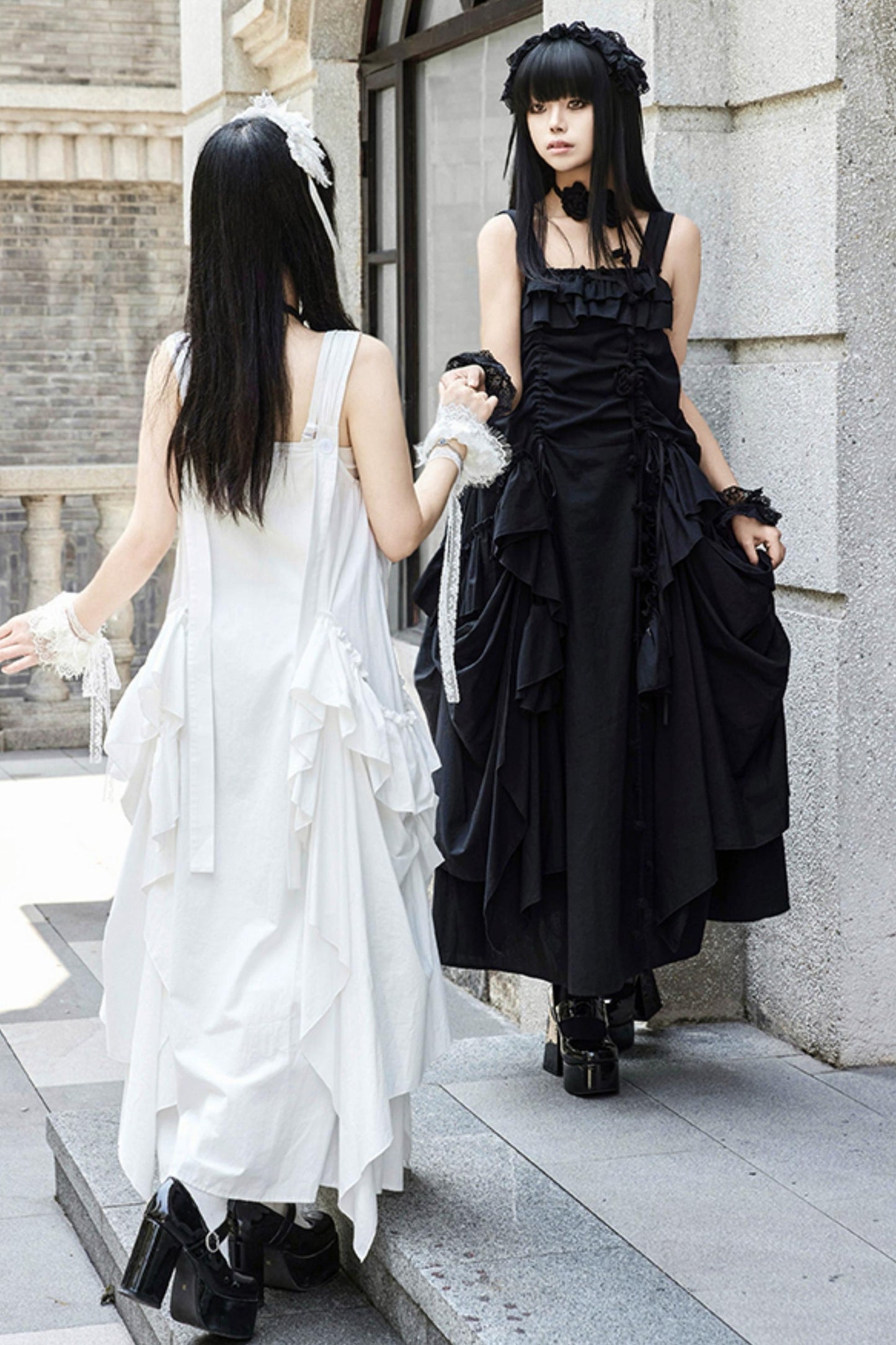 Adjustable Strap Pocket Long Dress
