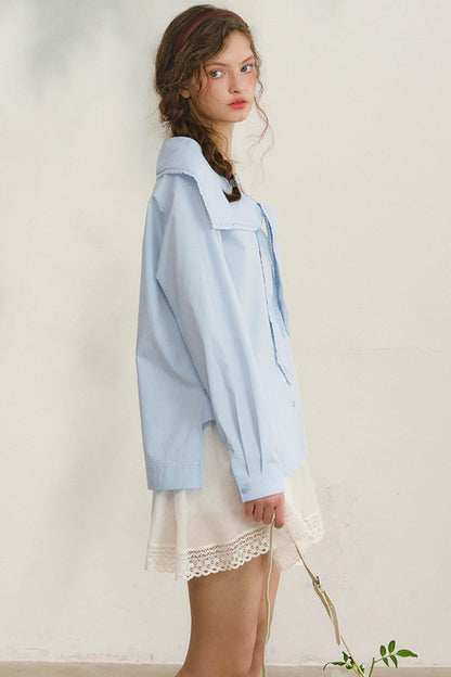 French Sailor Collar Blouse