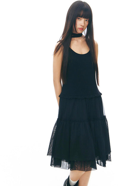 Y2k Tulle Vest Dress
