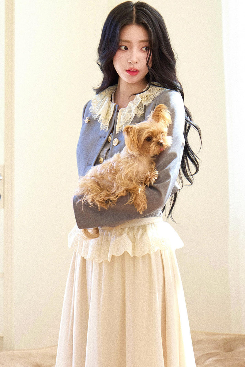French Wreath Jacket + Top + Skirt