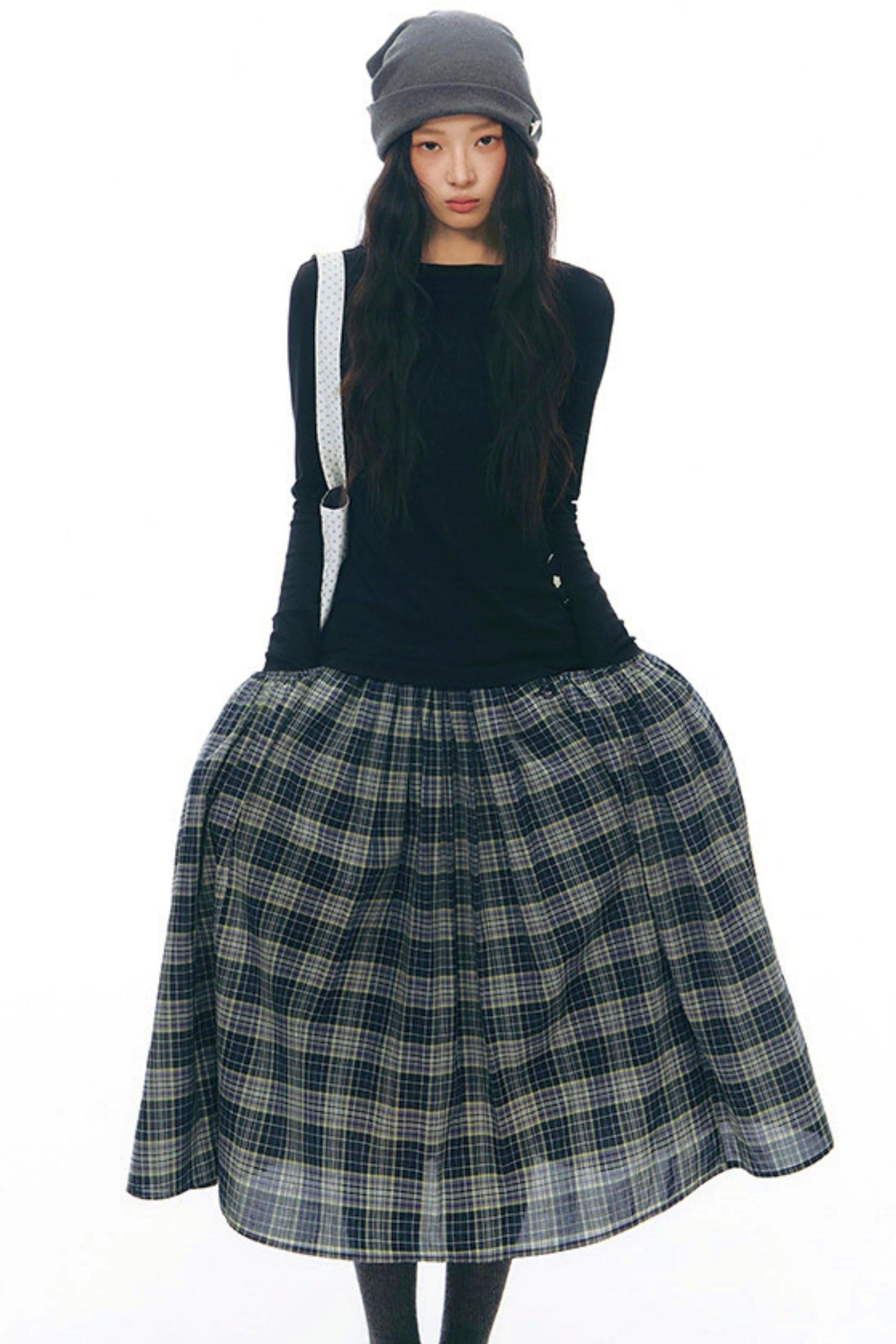 Y2k Button Layered Top